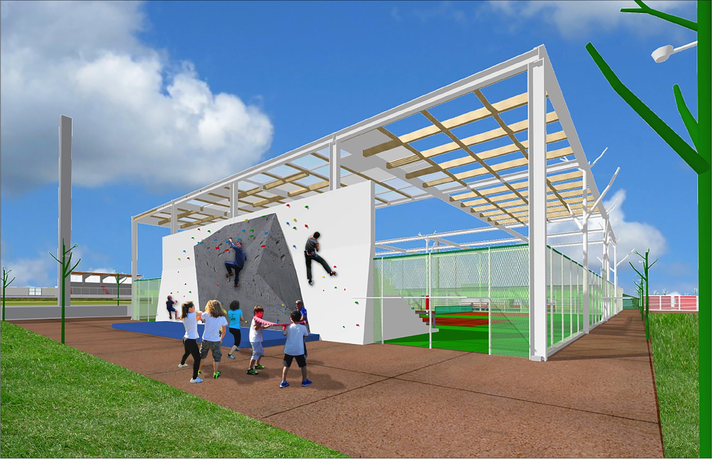 Campi da tennis Valledoria, immagine di progetto 1