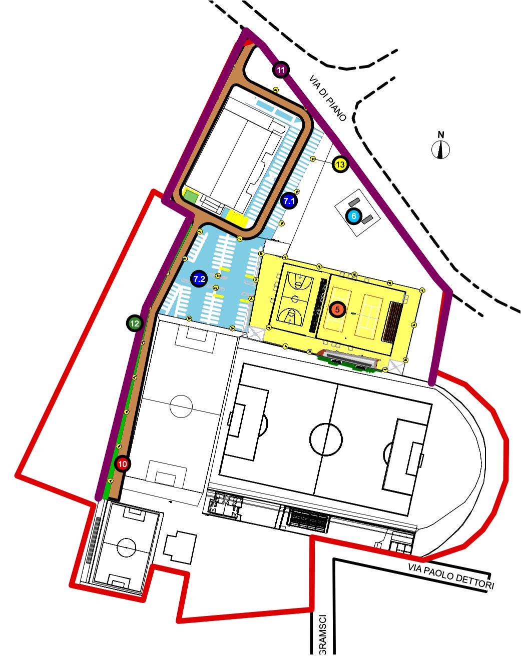 Campi da tennis Valledoria, immagine di progetto 2
