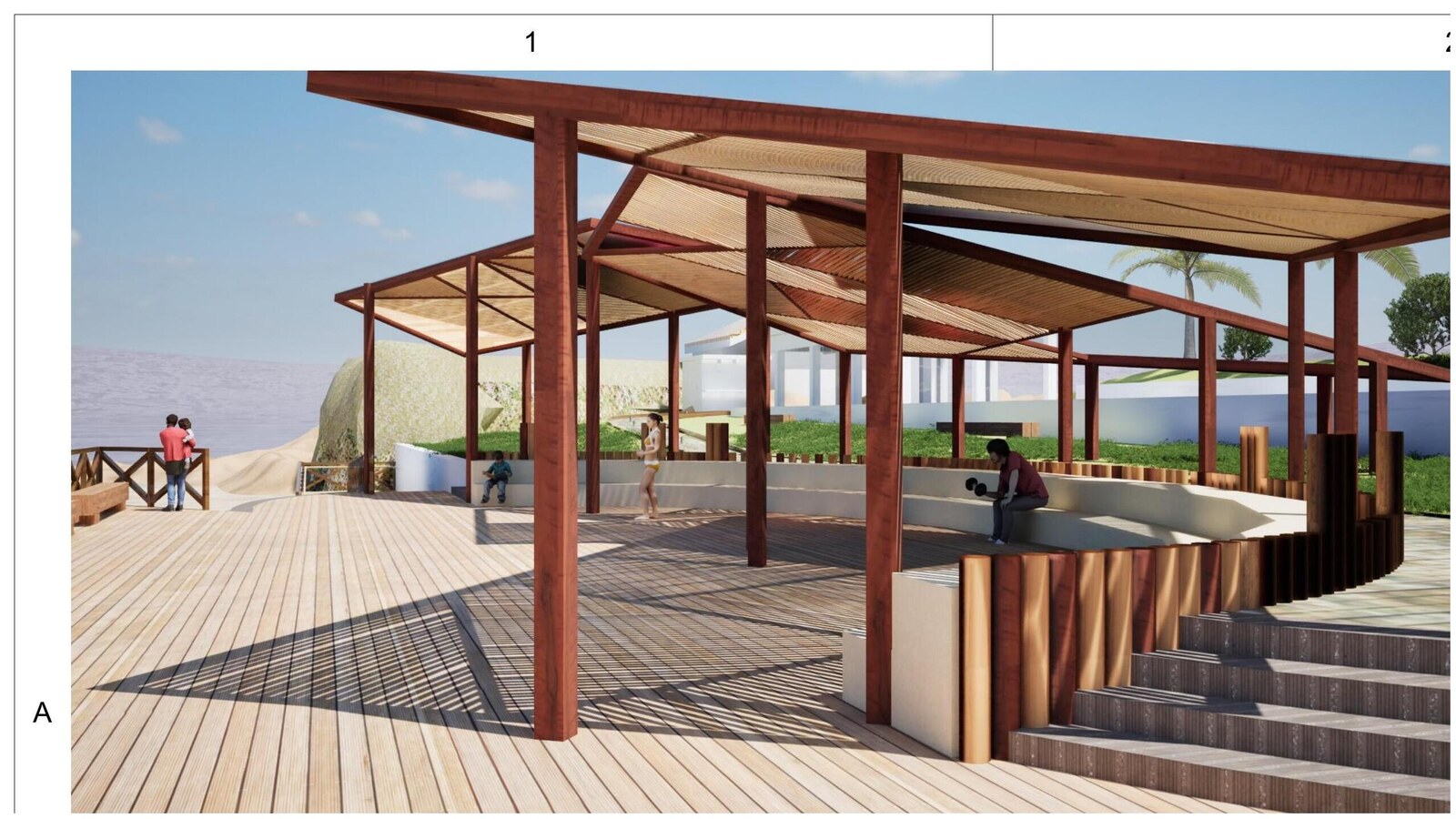 Piazzetta del Vento e del Mare, immagine di progetto 2