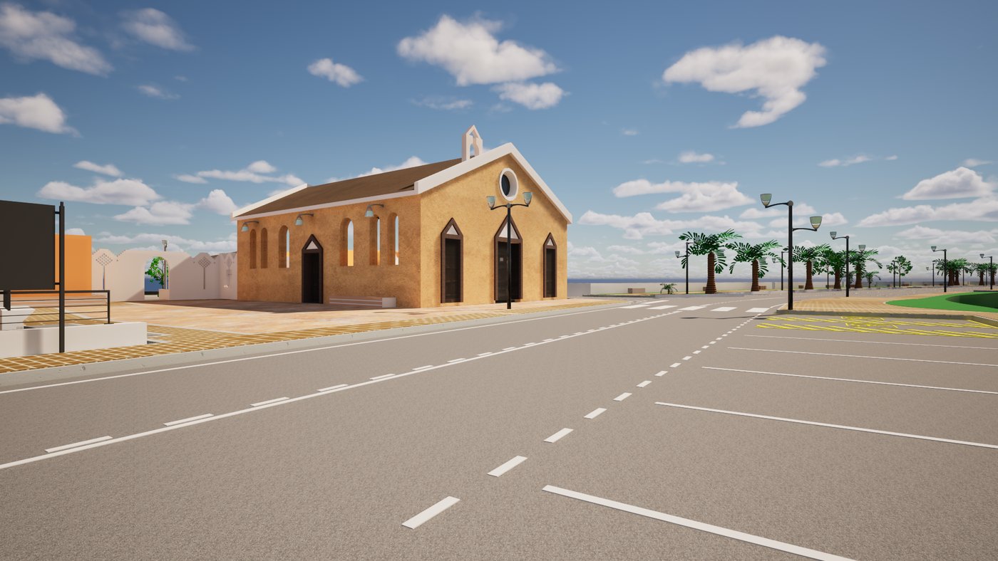 Piazza Chiesa Santa Rita, La Ciaccia, simulazione