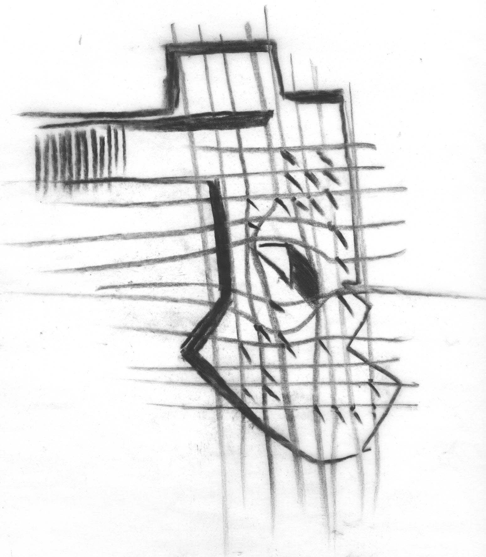 Sinnos, schizzo — cava prima, griglia